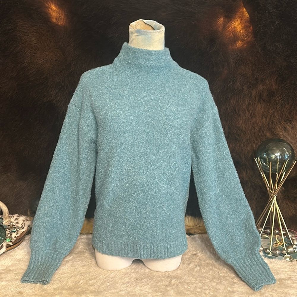 Marble mock turtleneck sweater XS (UB10)